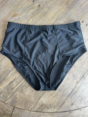 Coral Reef Swim Women’s XL Black High Waisted Bikini Bottoms